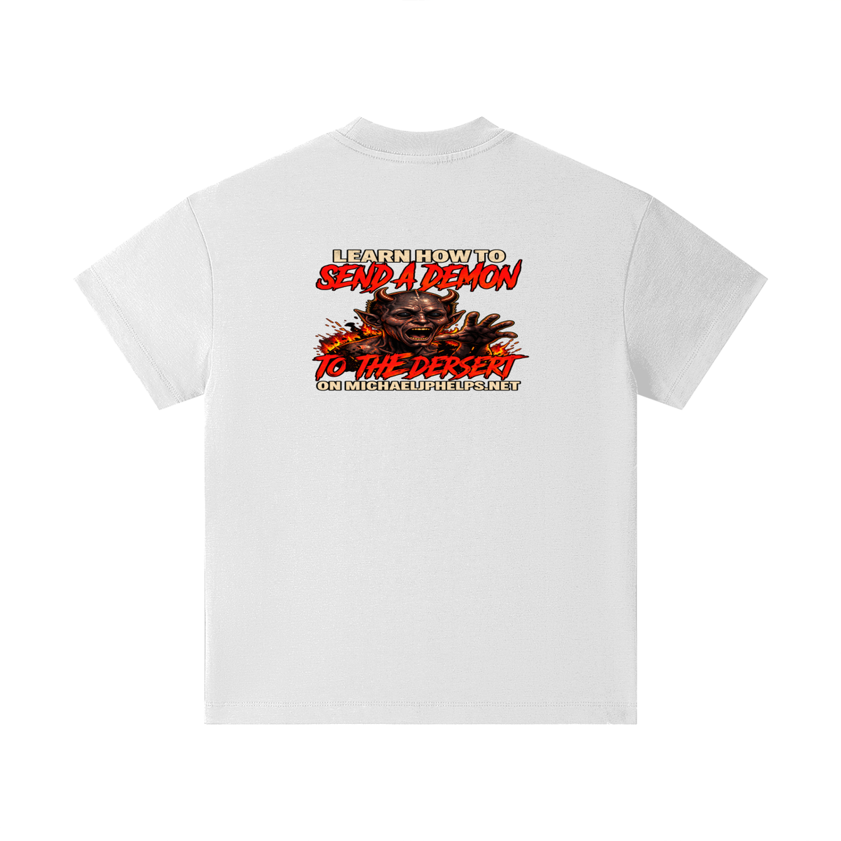 LEAN INTO THE HATE SEND A DEMON TO DESERT AND KNOW THAT GOD HATES ALL WHO DO EVIL ACCORDING TO PSALM 5:5 NLT LEARN HOW TO SEND A DEMON TO THE DESERT ON MICHAELJPHELPS.NET Kids T-Shirt