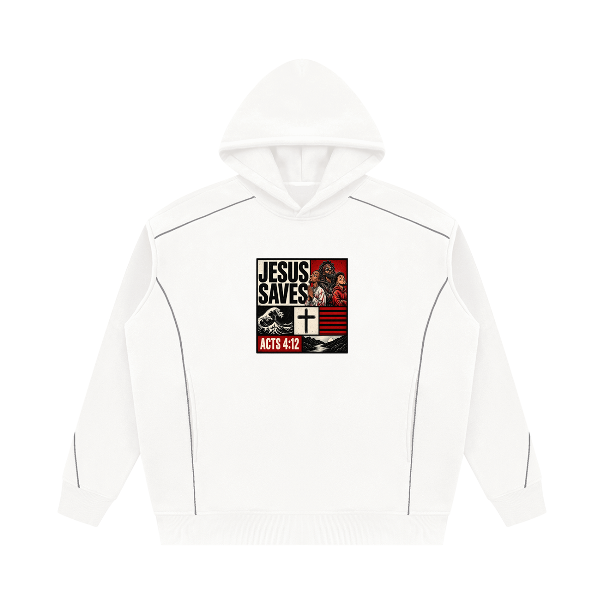 Jesus Saves Acts 4:12 Hoodie