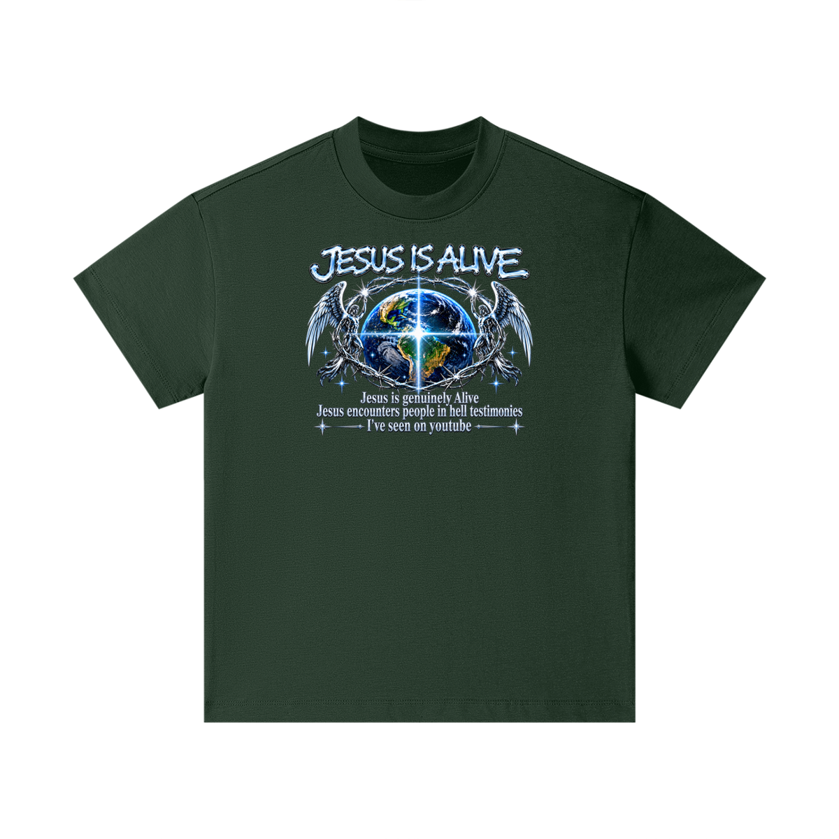 JESUS IS ALIVE Jesus is genuinely Alive Jesus encounters people in hell testimonies I've seen on youtube Kids T-Shirt