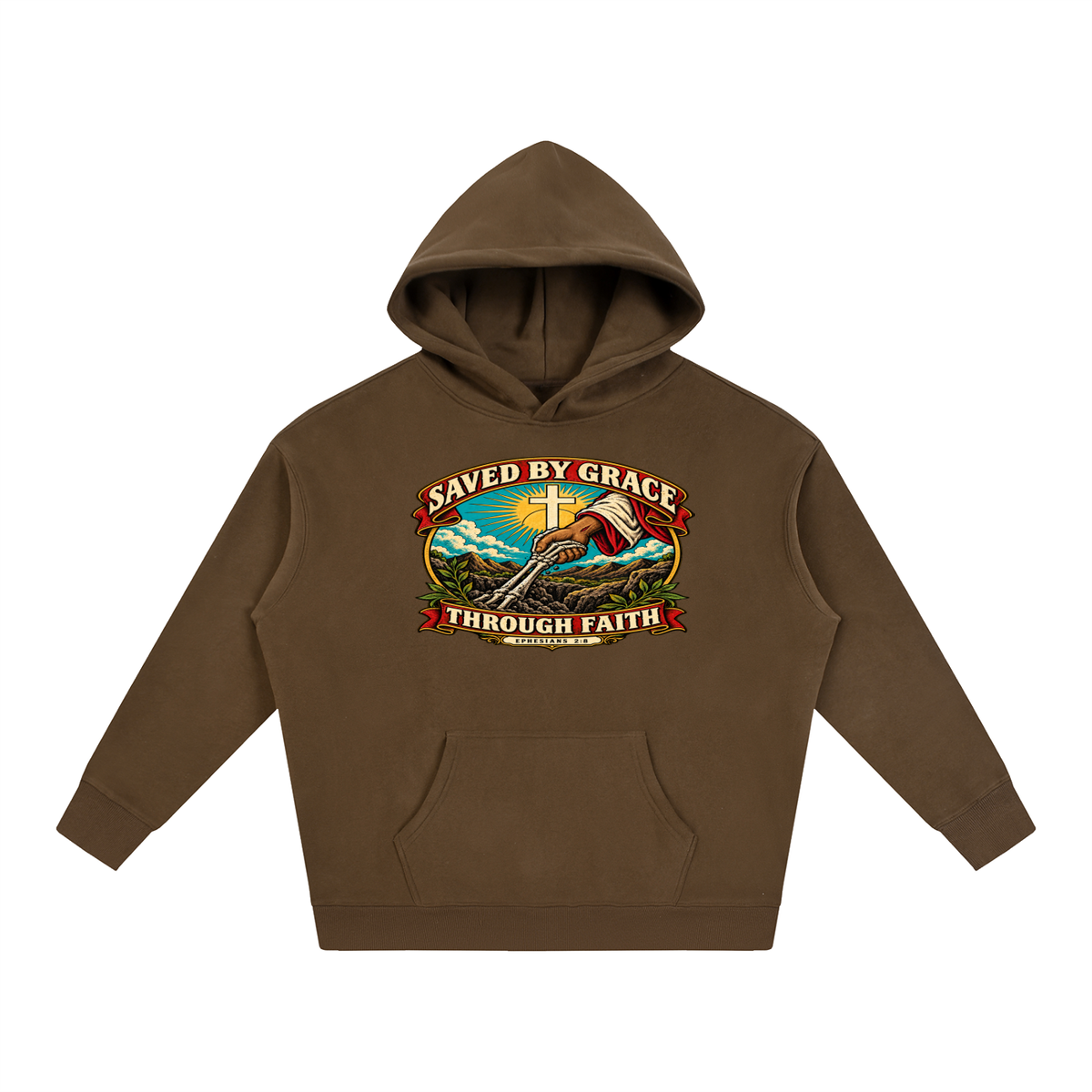 Saved by Grace through Faith Hoodie