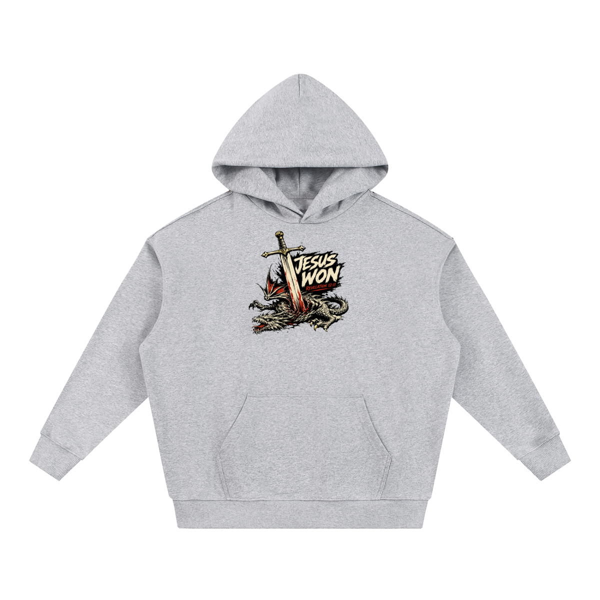 Jesus Won Revelation 12:11 Hoodie