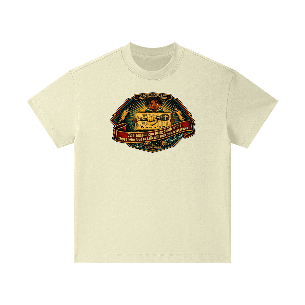 PROVERBS 18:21 NLT Kids T-Shirt