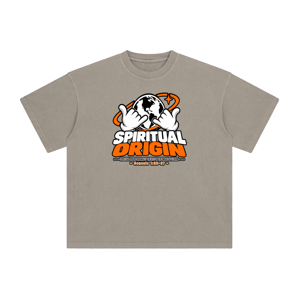 SPIRITUAL ORGIN SPIRITUAL ORGIN ORIGINALLY CREATED IN THE IMAGE OF ELOHIM - GENESIS 1:26-27 - T-Shirt