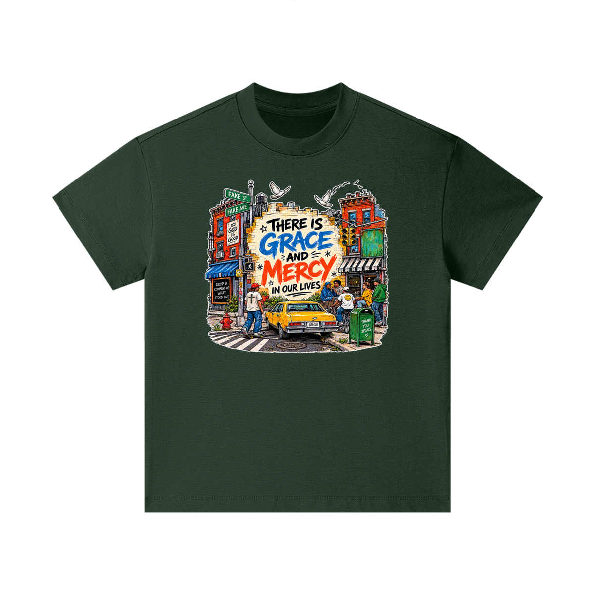 THERE IS GRACE AND MERCY IN OUR LIVES THANK YOU JESUS Kids T-Shirt