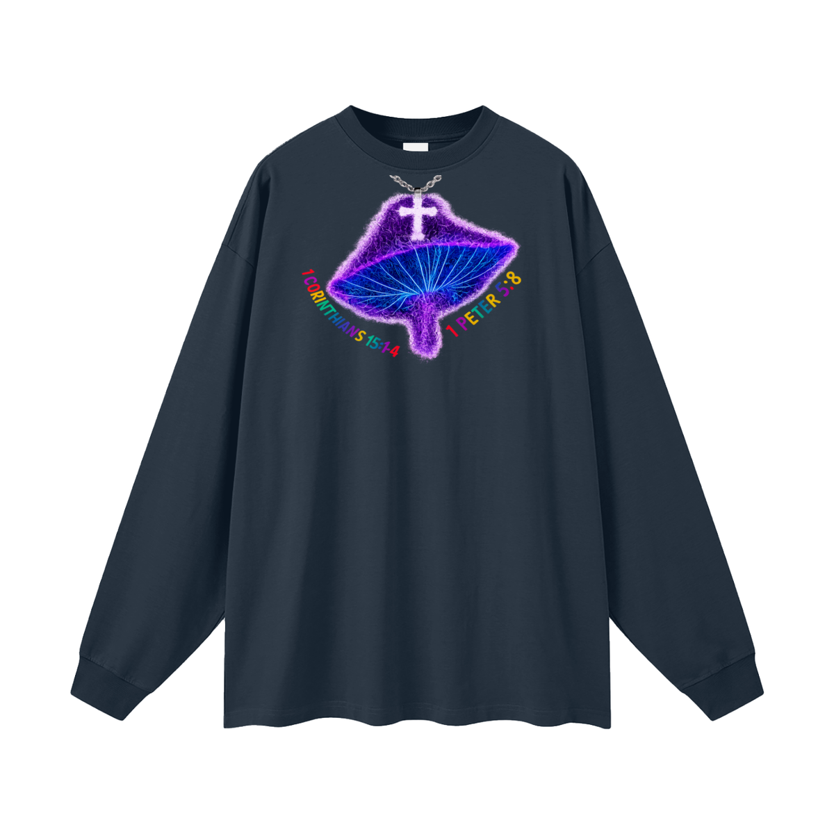 1 Corinthians 15:1-4 1 Peter 5:8 Long Sleeve T-Shirt