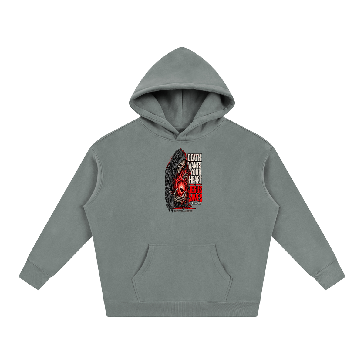 DEATH WANTS YOUR HEART JESUS SAVES ROMANS 6:23 REVIVAL ARMOUR Hoodie