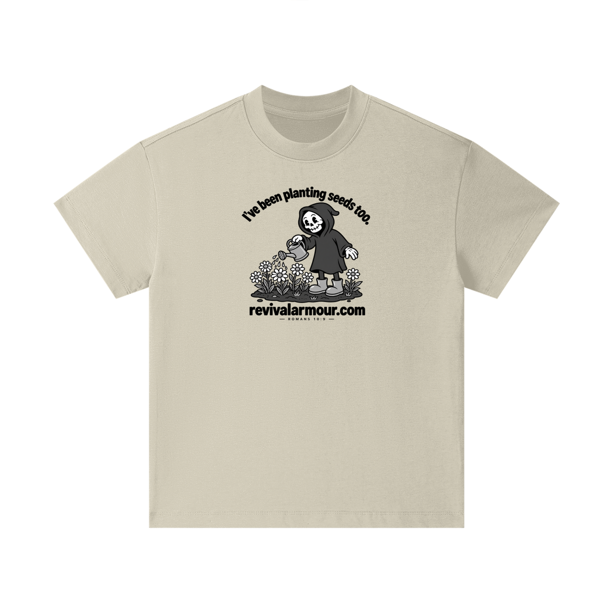 I've been planting seeds too. revivalrarmour.com ROMANS 10:9 Kids T-Shirt
