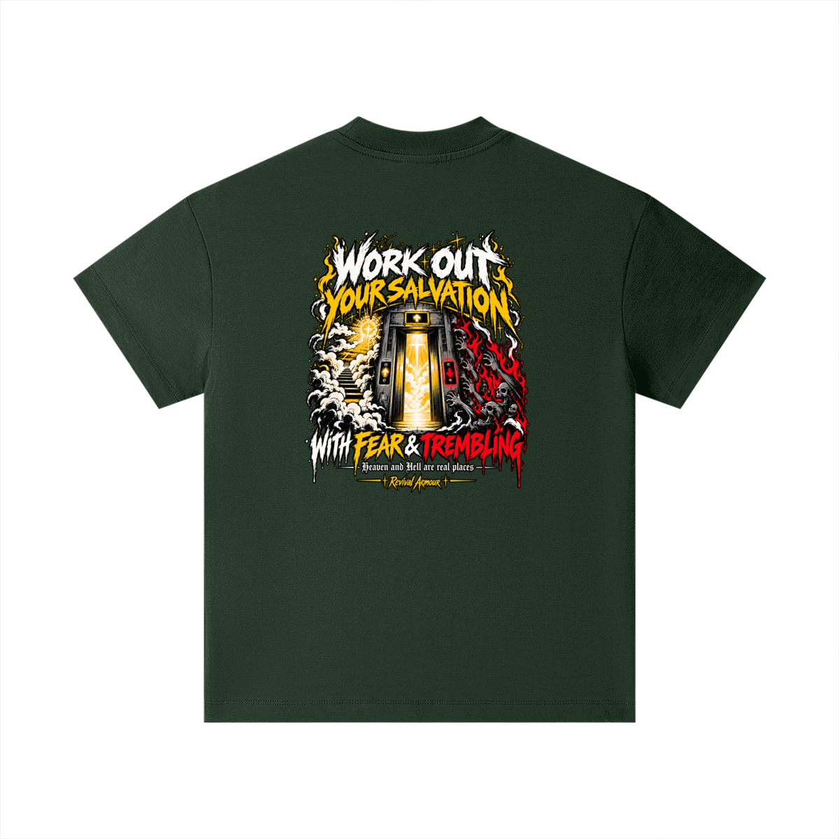THE WAGE OF SIN IS DEATH WORKOUT YOUR SALVATION WITH FEAR & TREMBLING Kids T-Shirt
