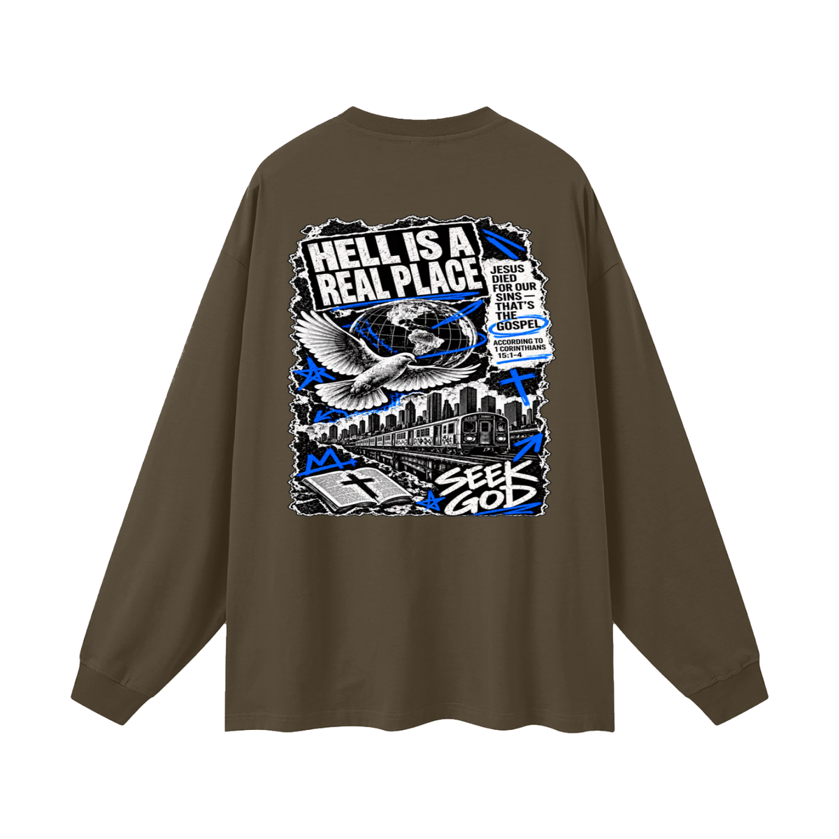 FISH FOR PEOPLE THAT'S A metaphor AND YOU COULD LEARN HOW TO CAST OUT DEMONS ON MICHAELJPHELPS.COM Long Sleeve T-Shirt