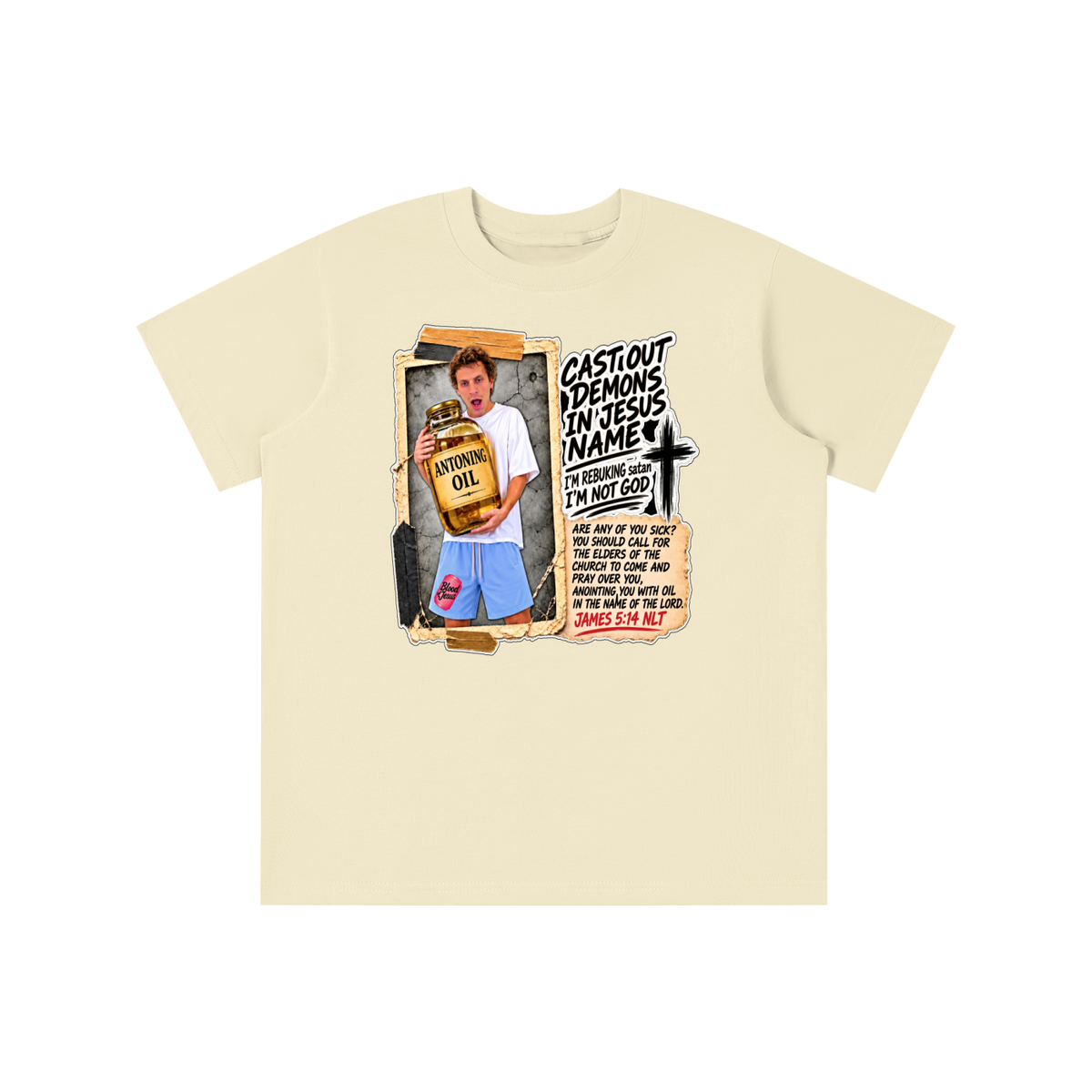 I'M REBUKING satan I'M NOT GOD youth T-shirt
