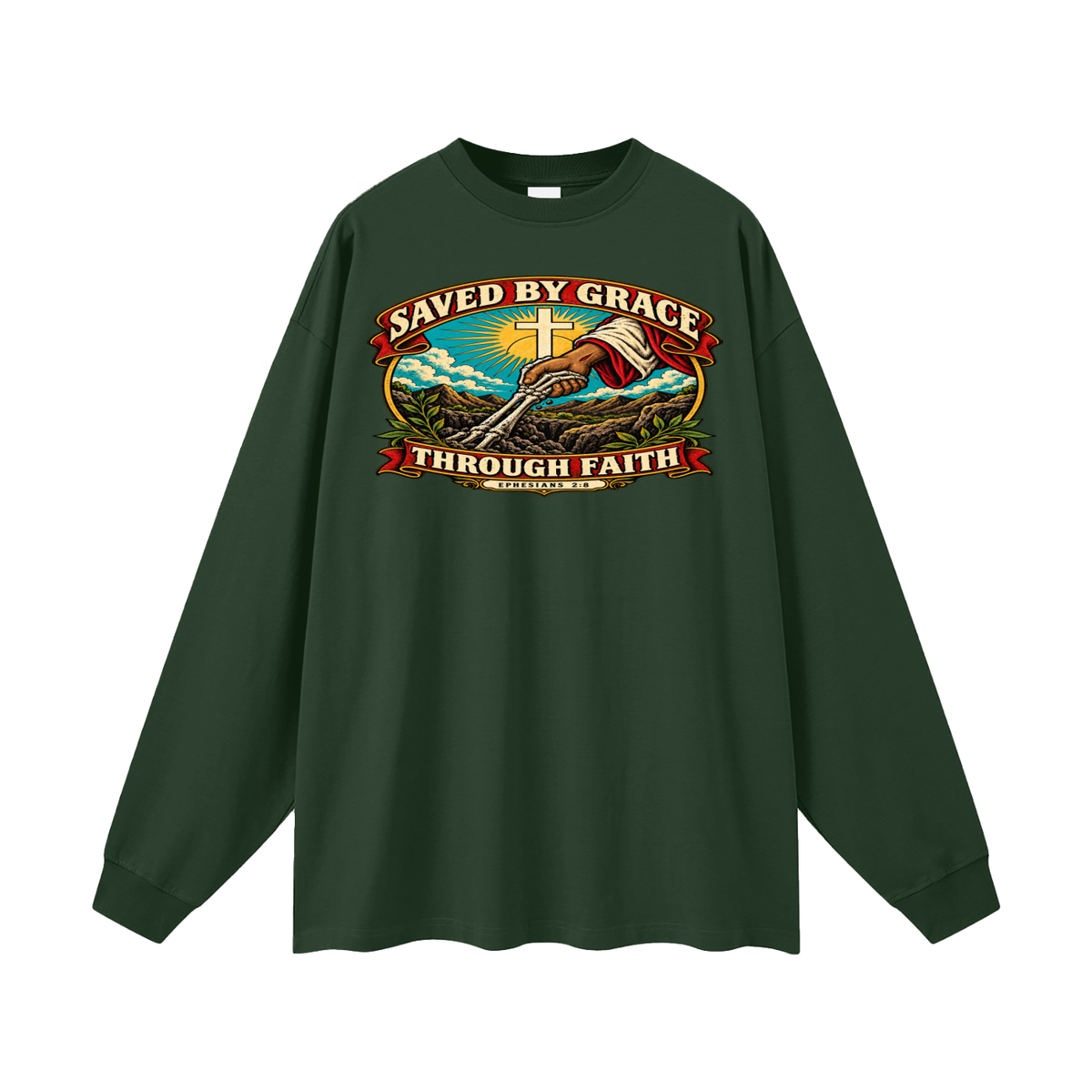 Saved by Grace through Faith Long Sleeve T-Shirt