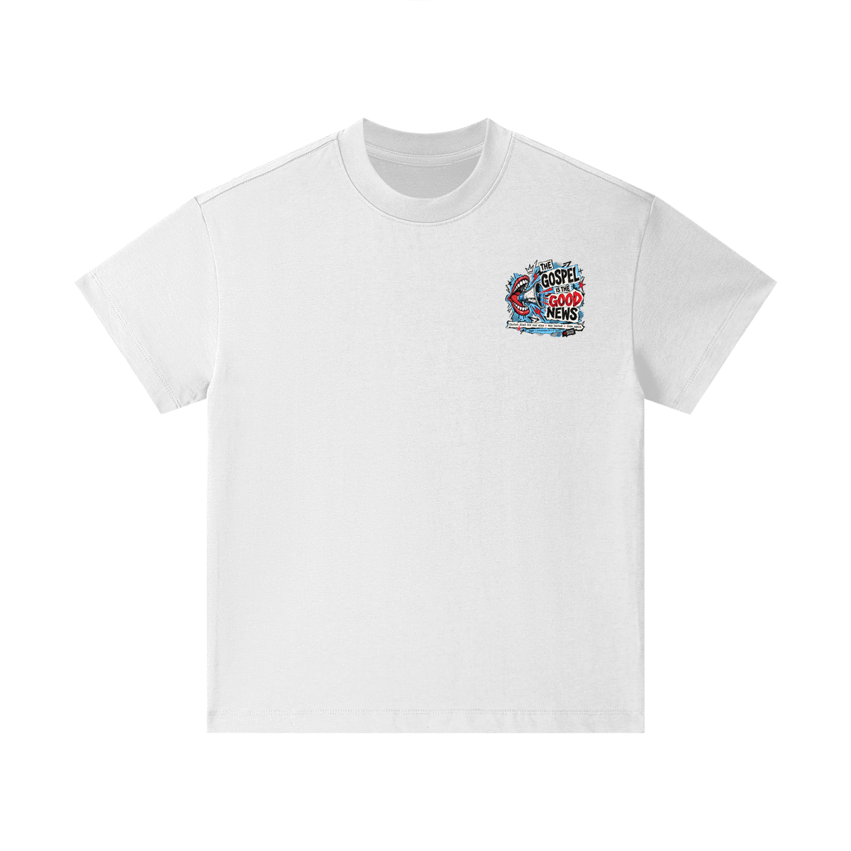 THE GOSPEL IS THE GOOD NEWS CHRIST DIED FOR OUR SINS . WAS BURIED . ROSE AGAIN -- 1 CORINTHIANS 15:1-4 -- Kids T-Shirt