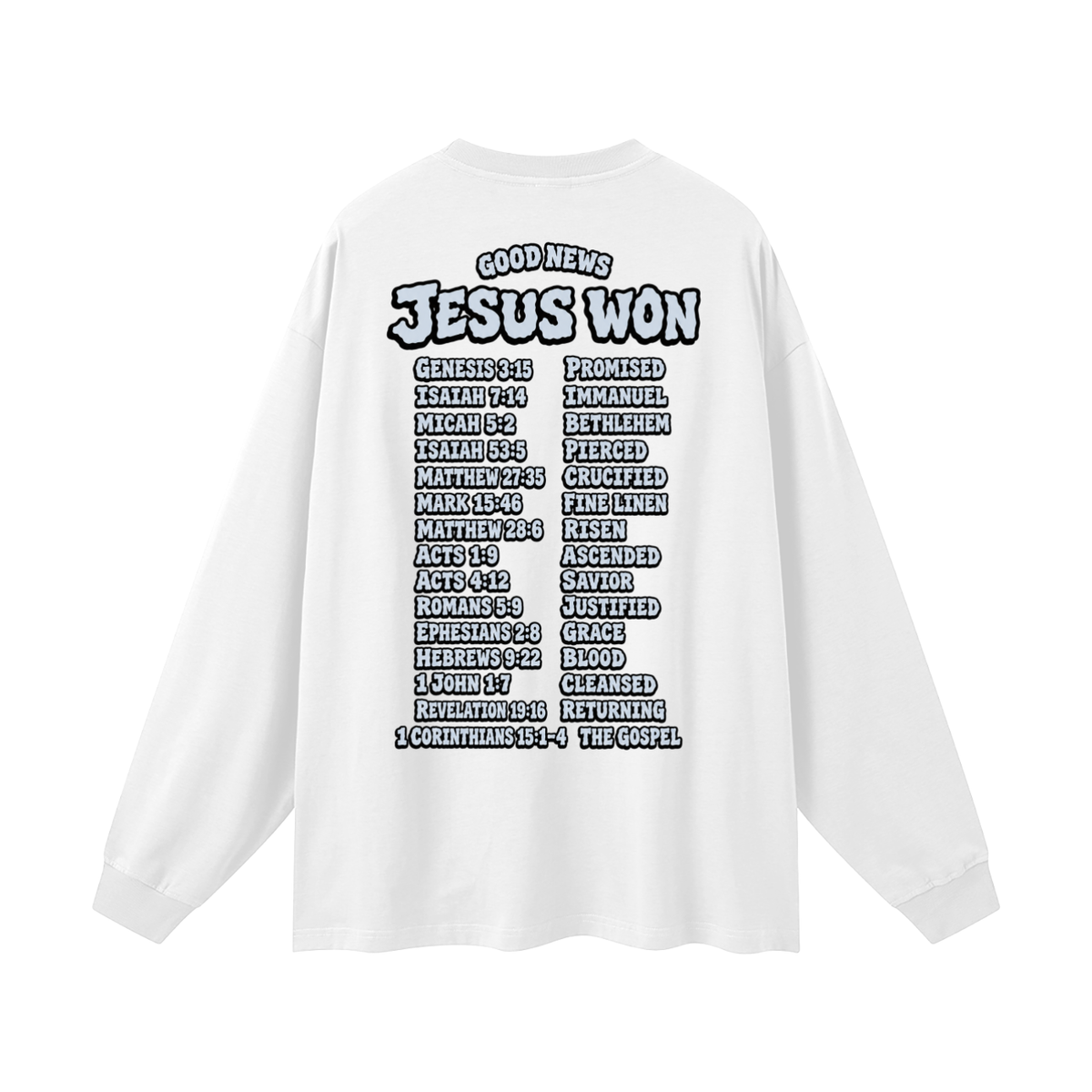 Jesus Won Long Sleeve T-Shirt