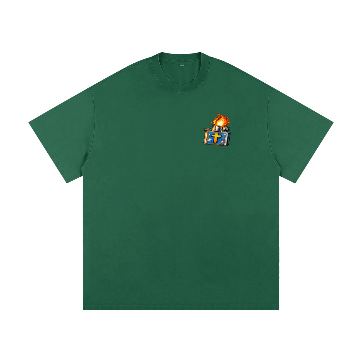 JESUS SAVES FROM IRE THAT GOES OUT AND DOGS DON'T GO TO THE NEW JERUSALEM ACCORDING TO REVELATION 22:15 T-Shirt