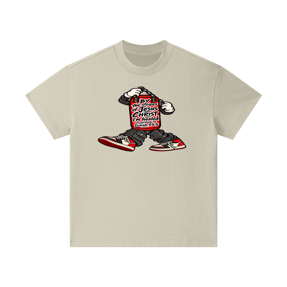 BY the stripes of Jesus CHRIST I'm heAled According to Isaiah 53:5 Kids T-Shirt