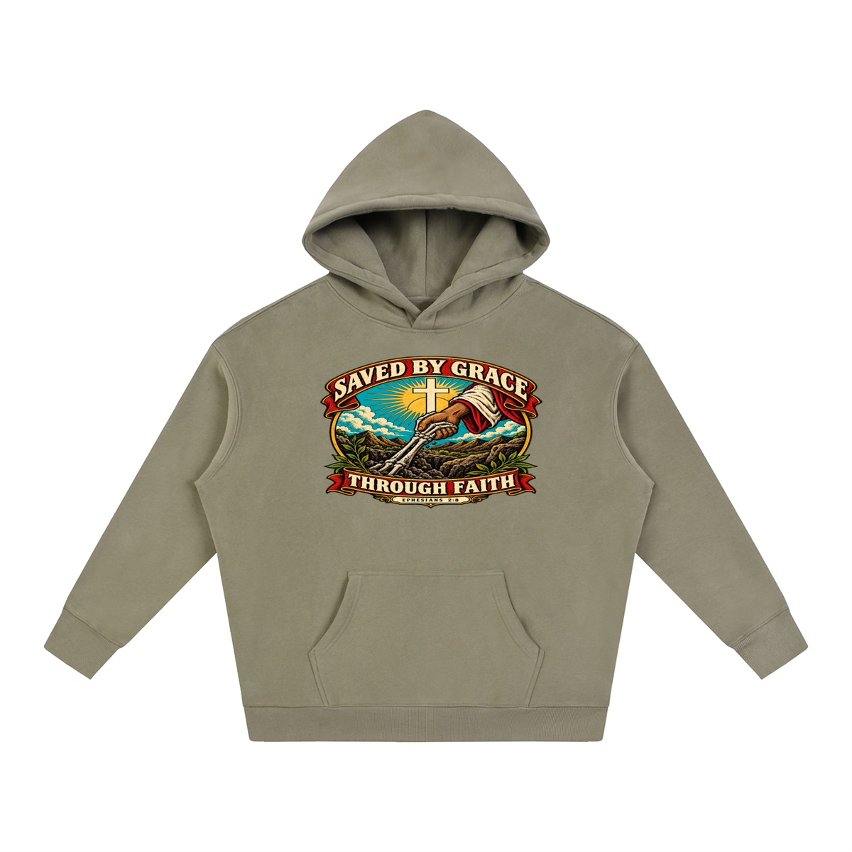 Saved by Grace through Faith Hoodie