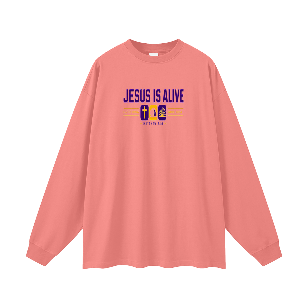 JESUS IS ALIVE CAST OUT DEMONS ON MICHAELJPHELPS.NET Long Sleeve T-Shirt
