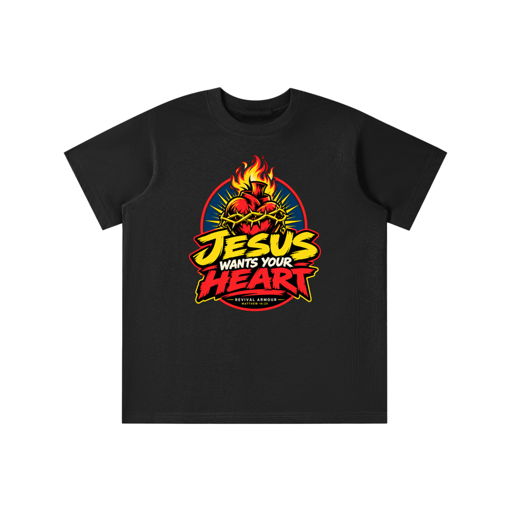 JESUS WANTS YOUR HEART - REVIVAL ARMOUR - youth T-shirt