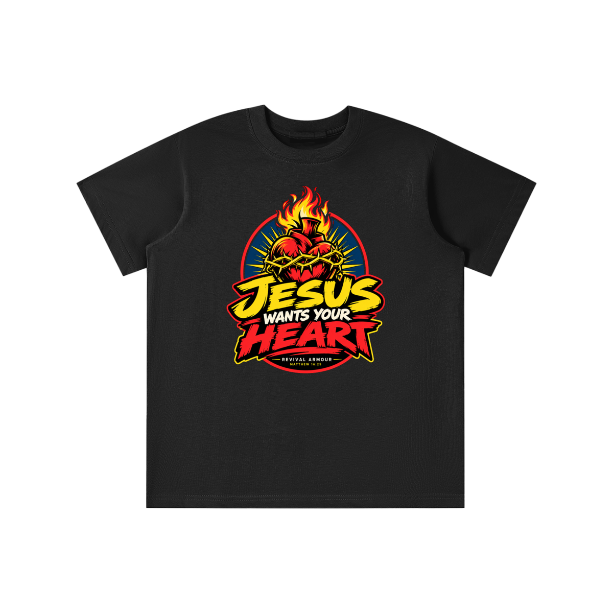 JESUS WANTS YOUR HEART - REVIVAL ARMOUR - youth T-shirt