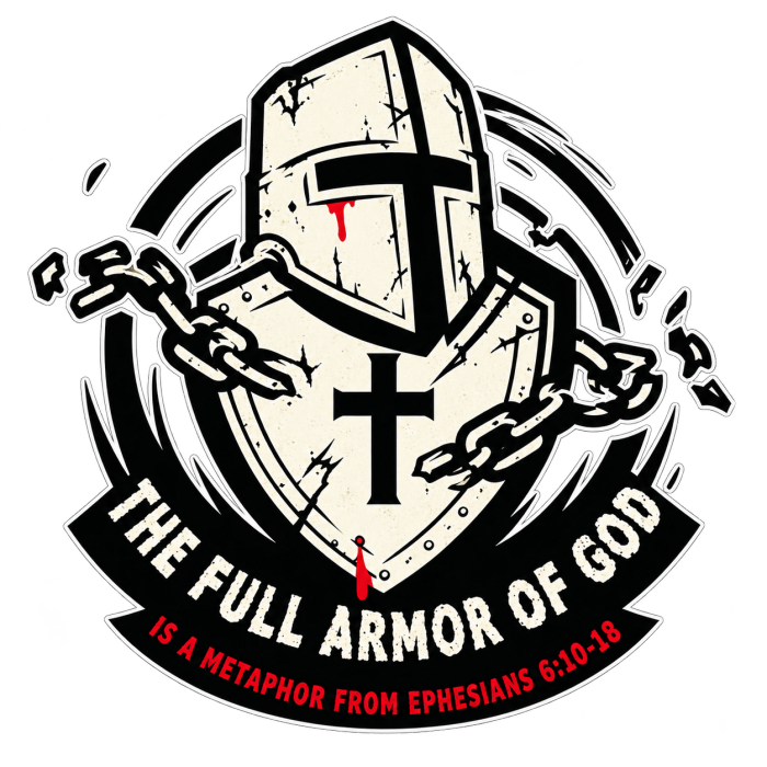 THE FULL ARMOR OF GOD IS A METAPHOR FROM EPHESIANS 6:10-18 T-Shirt