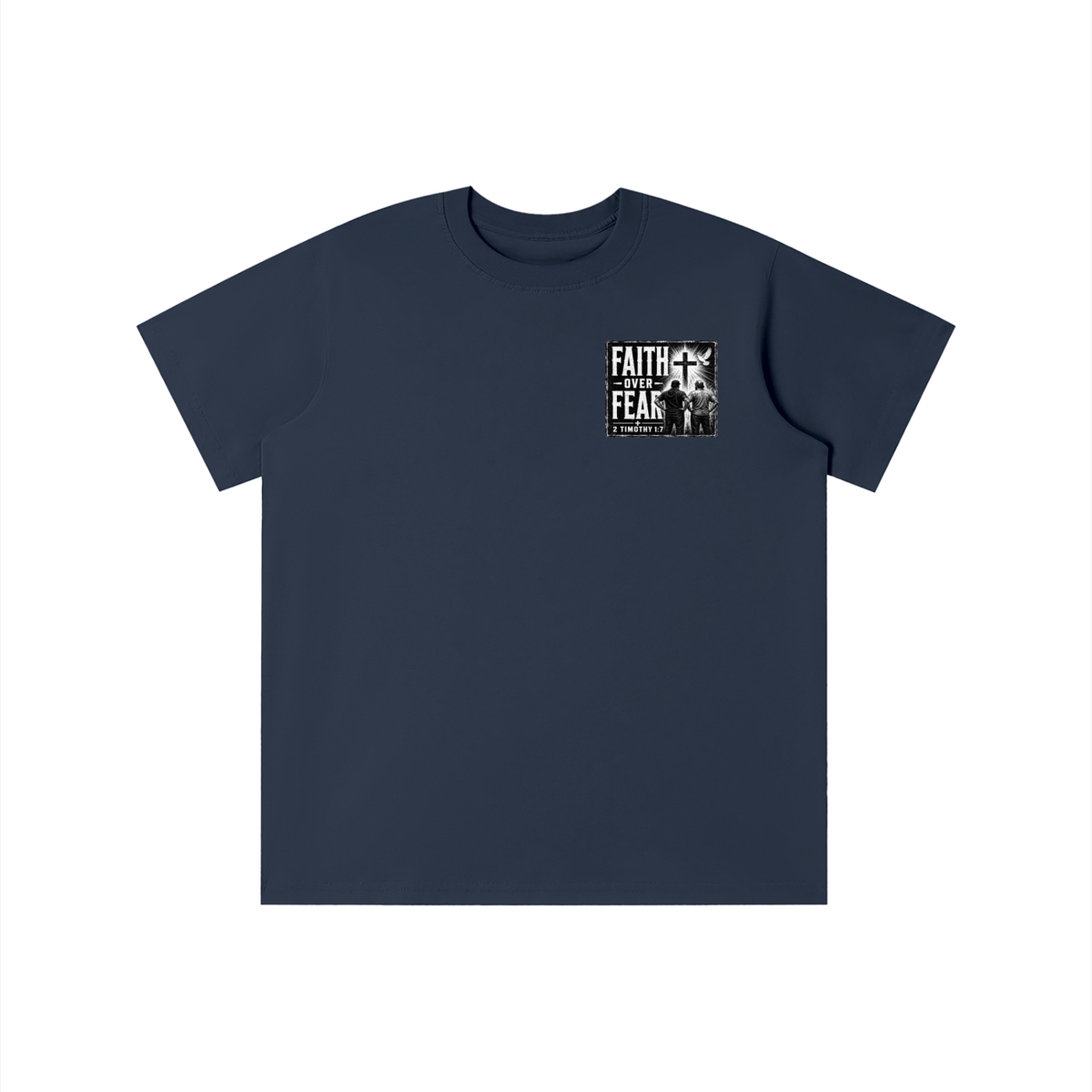 FAITH OVER FEAR + 2 TIMOTHY 1:7 youth T-shirt