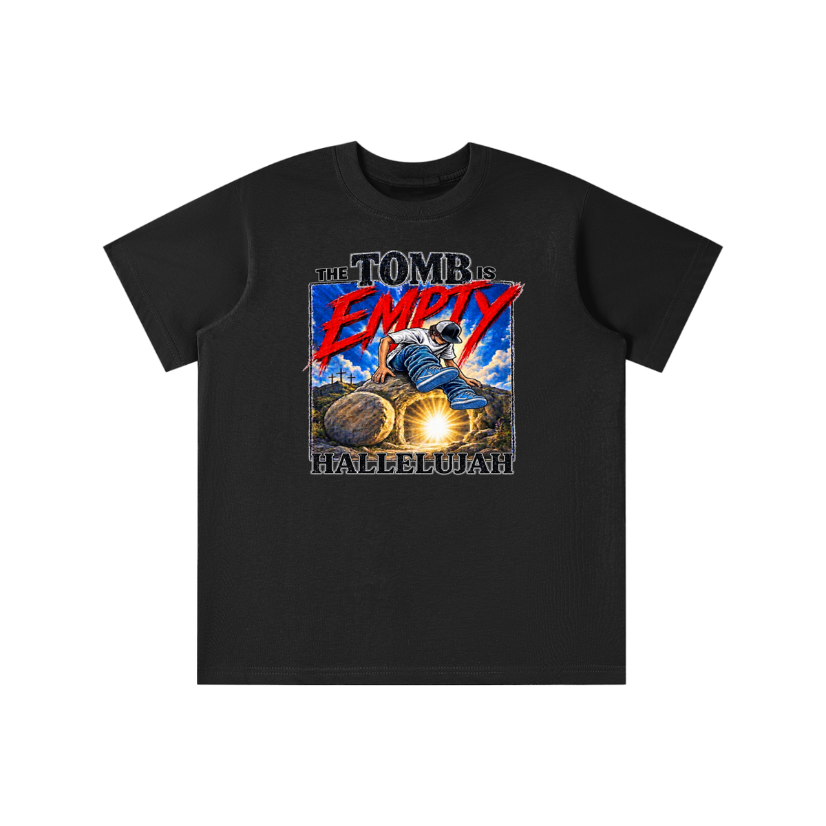 THE TOMB IS EMPTY HALLELUJAH youth T-shirt