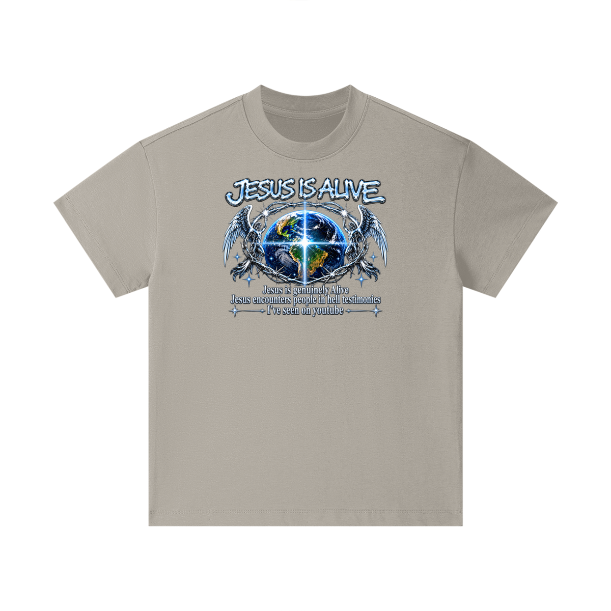 JESUS IS ALIVE Jesus is genuinely Alive Jesus encounters people in hell testimonies I've seen on youtube Kids T-Shirt