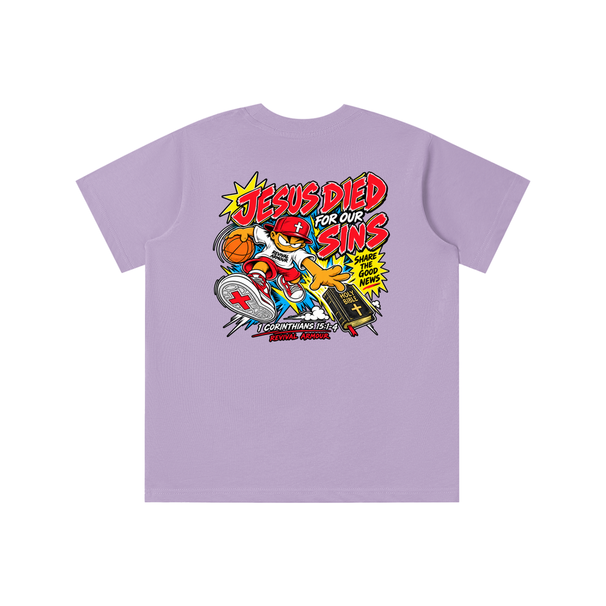 REVIVAL EST. 2026 ARMOUR JESUS DIED FOR OUR SINS youth T-shirt