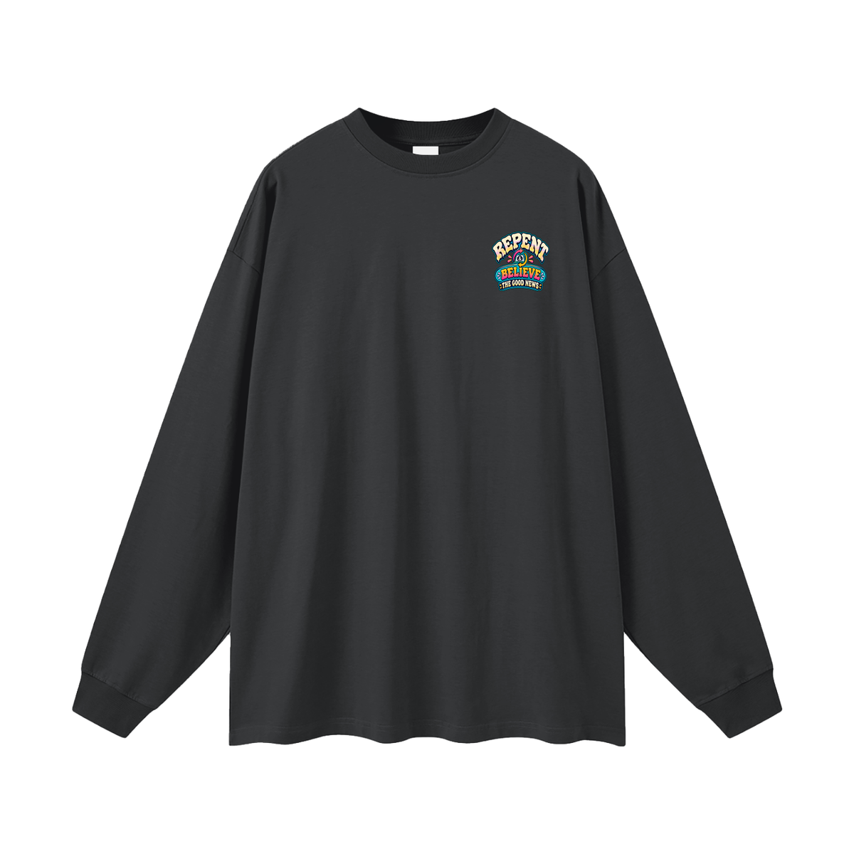 DON'T PANIC HISPANIC JESUS DIED FOR OUR SINS . 1 CORTHIANS 15:1-4 Long Sleeve T-Shirt