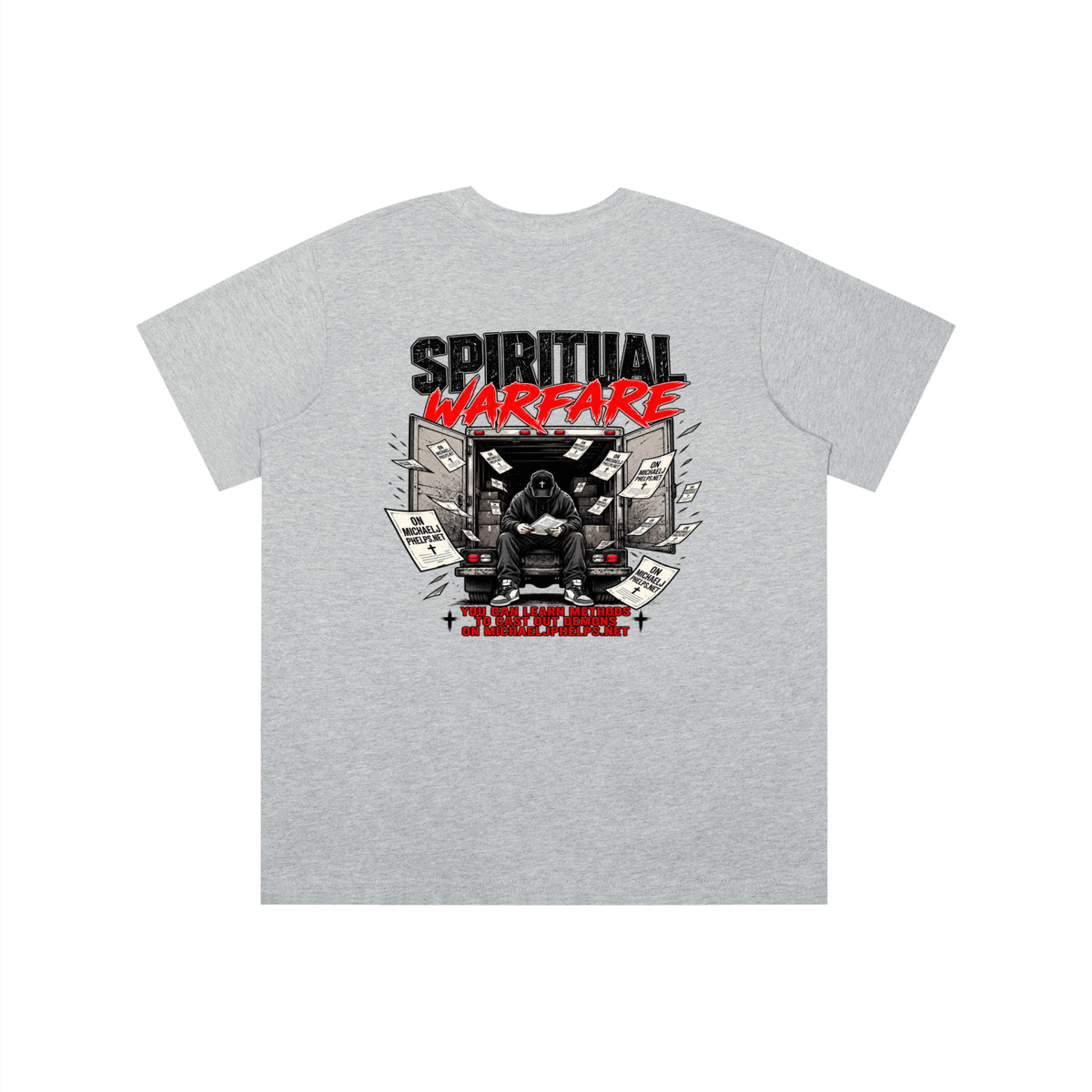 THE HOLY BIBLE THAT'S A GOOD BOOK SPIRITUAL WARFARE YOU CAN LEARN METHODS TO CAST OUT DEMONS ON MICHAELJPHELPS.NET youth T-shirt