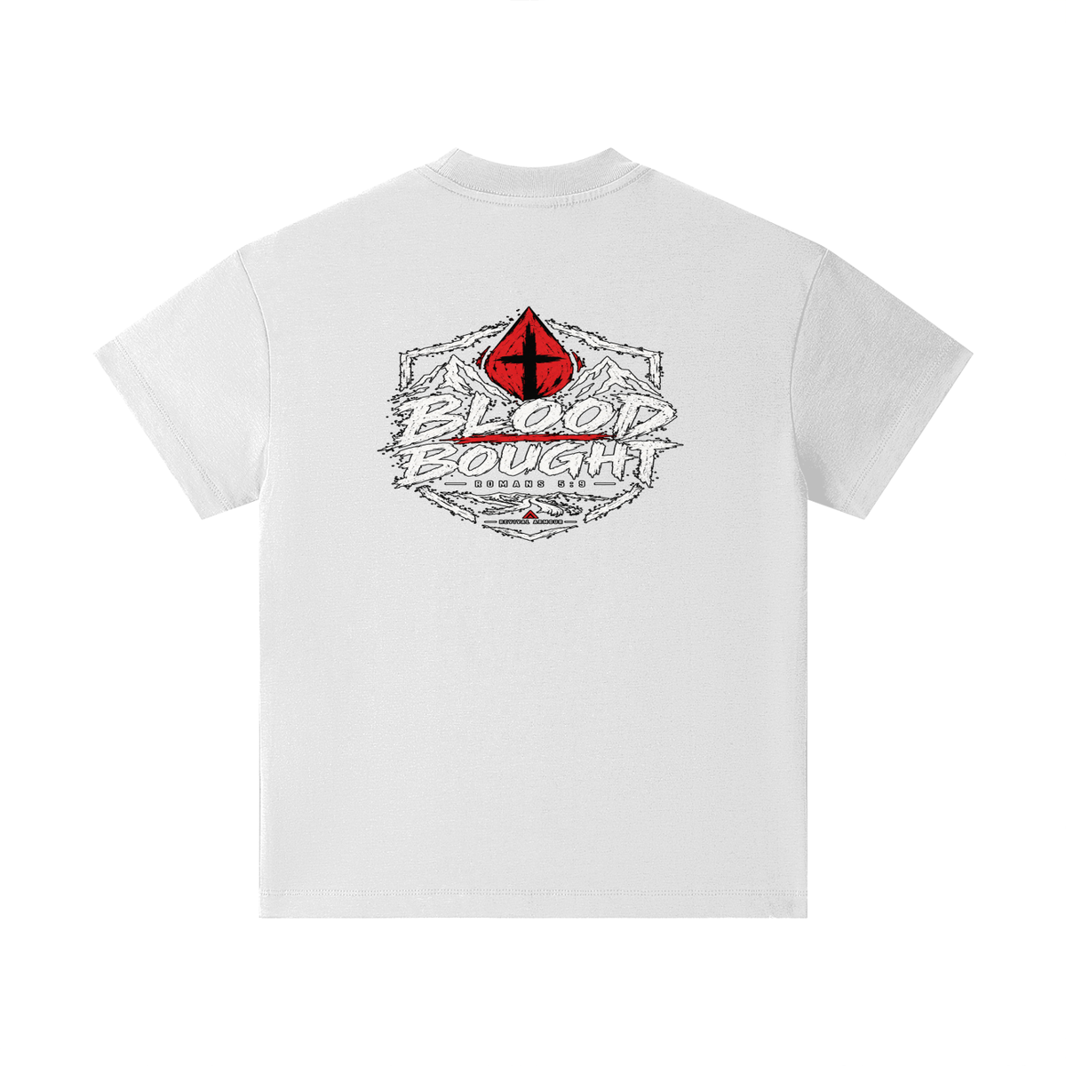 BLOOD BOUGHT - ROMANS 5:9 - Kids T-Shirt