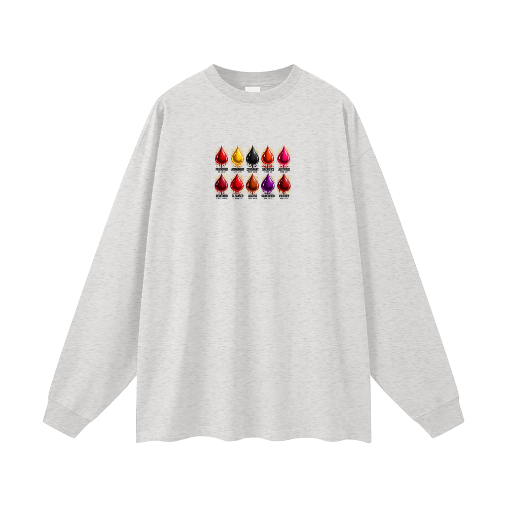 10 BLOOD LOGOS Long Sleeve T-Shirt