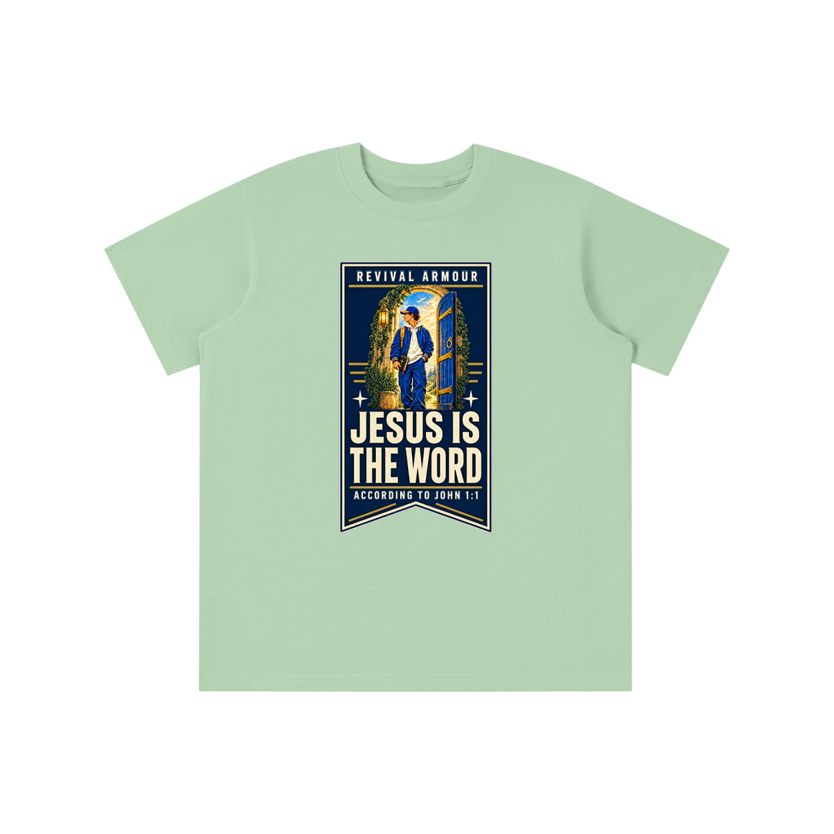 JESUS IS THE WORD ACCORDING TO JOHN 1:1 youth T-shirt