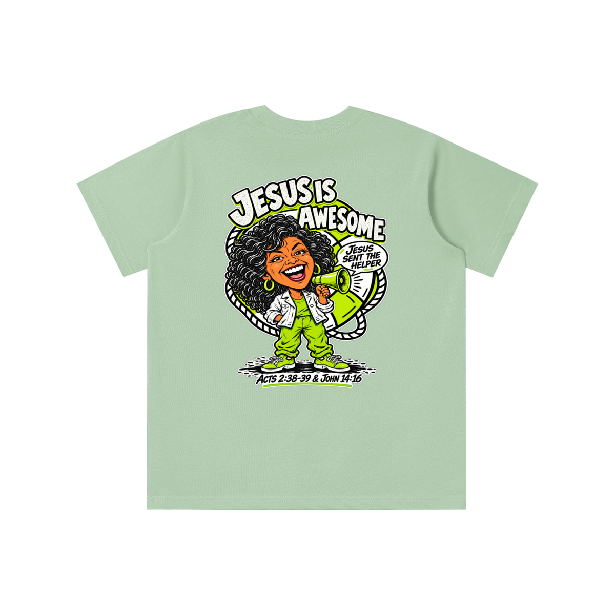 JESUS IS AWESOME JESUS SENT THE HELPER youth T-shirt