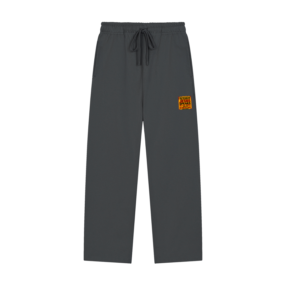 JESUS ALWAYS WINS THE BLOOD OF JESUS SPEAKS BETTER THINGS THAN THE BLOOD OF ABEL & HEBREWS12:24 Sweatpants