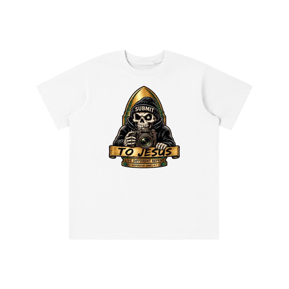 SUBMIT TO JESUS LIVE DIFFERENT REPENT INSPIRED BY JAMES 4:7 youth T-shirt