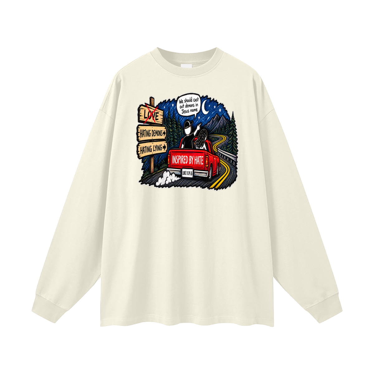 INSPIRED BY HATE Long Sleeve T-Shirt