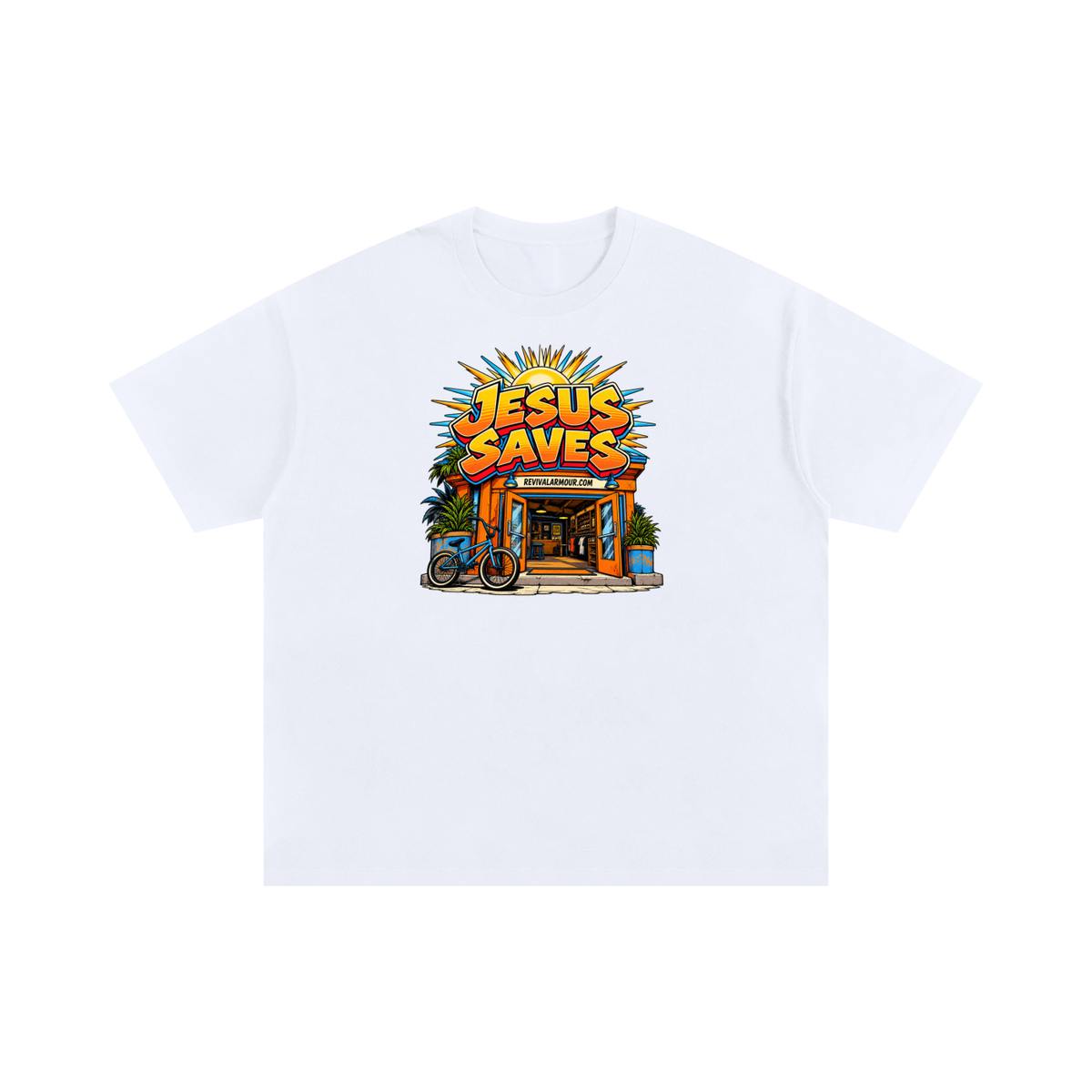 JESUS SAVES REVIVALARMOUR.COM T-Shirt