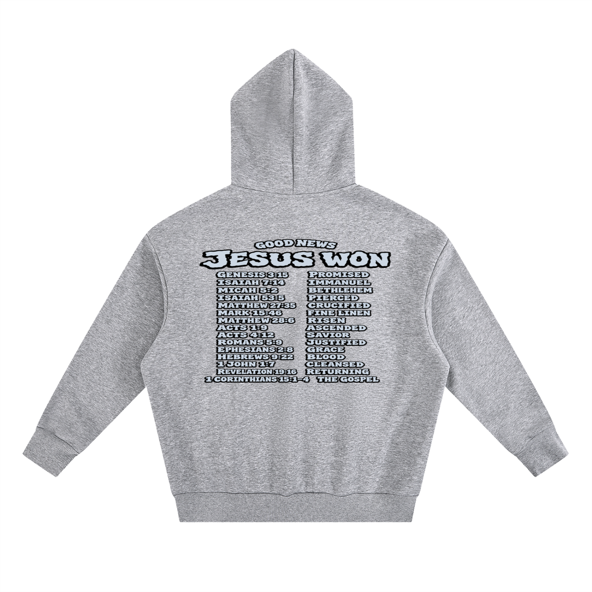 GOOD NEWS JESUS WON Hoodie