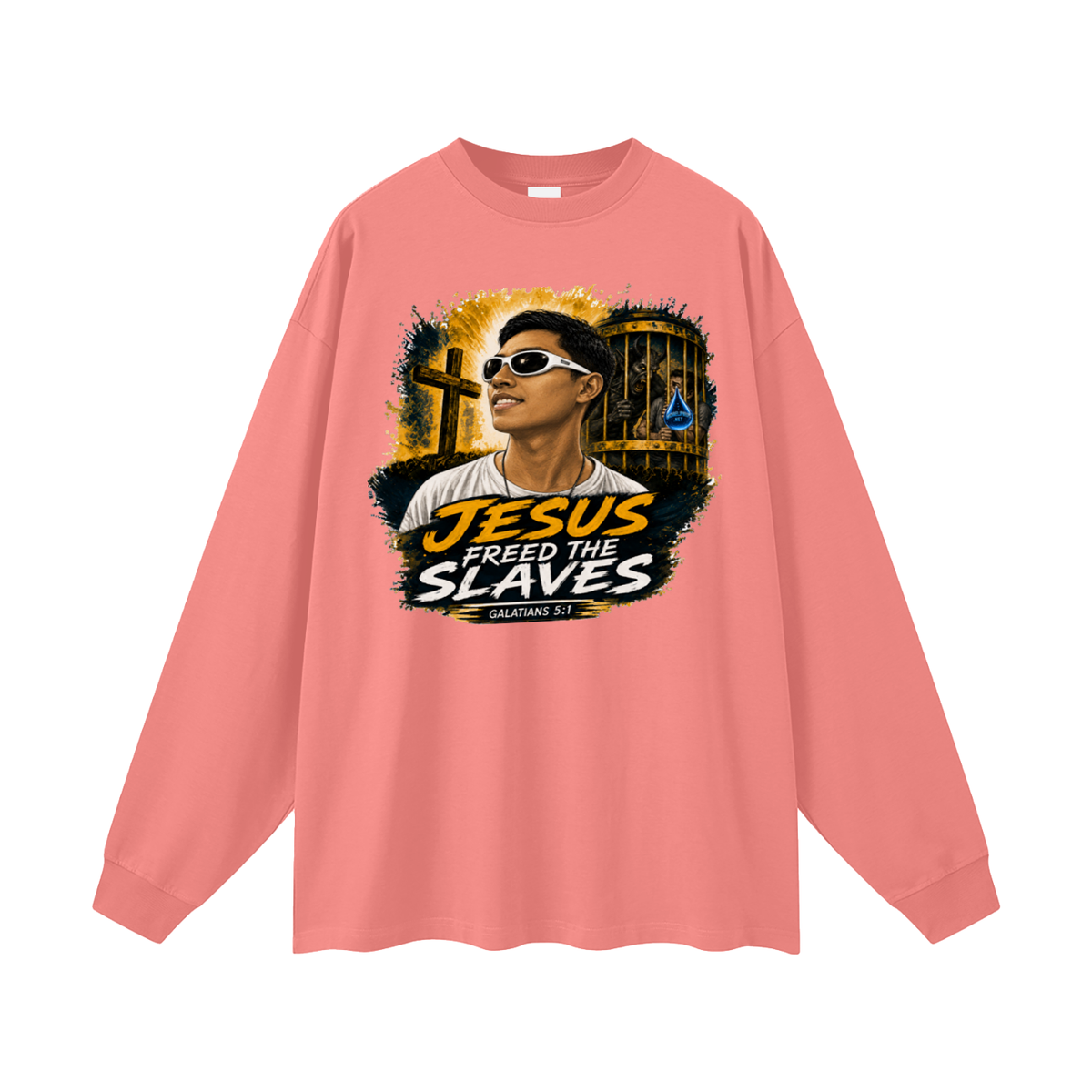 Jesus freed the slaves Long Sleeve T-Shirt