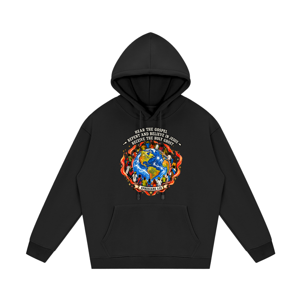 Hear the Gospel > repent and believe in Jesus > Receive the Holy Ghost Hoodie