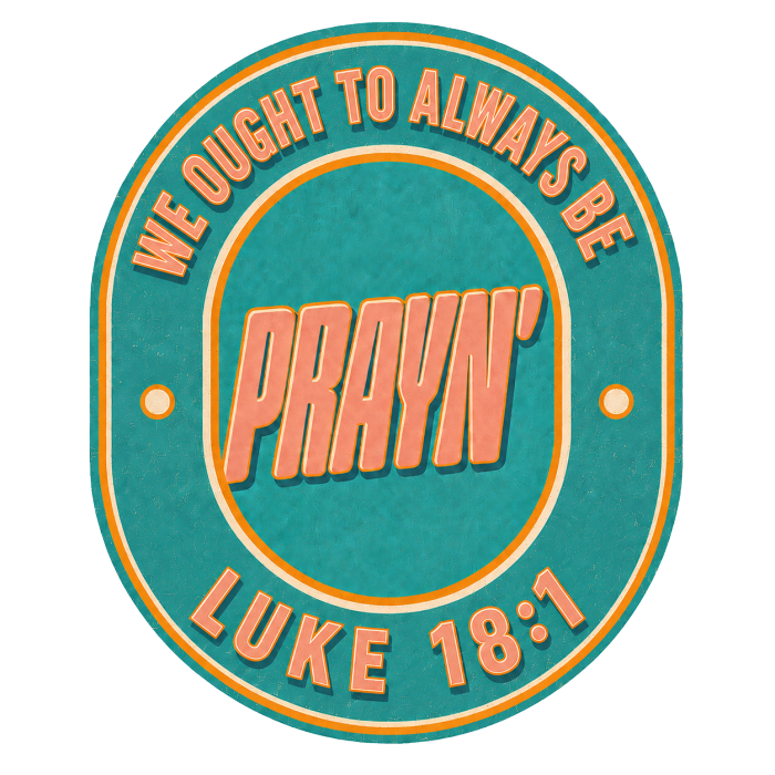 WE OUGHT TO ALWAYS BE PRAYIN' LUKE 18:1 Kids' Shorts