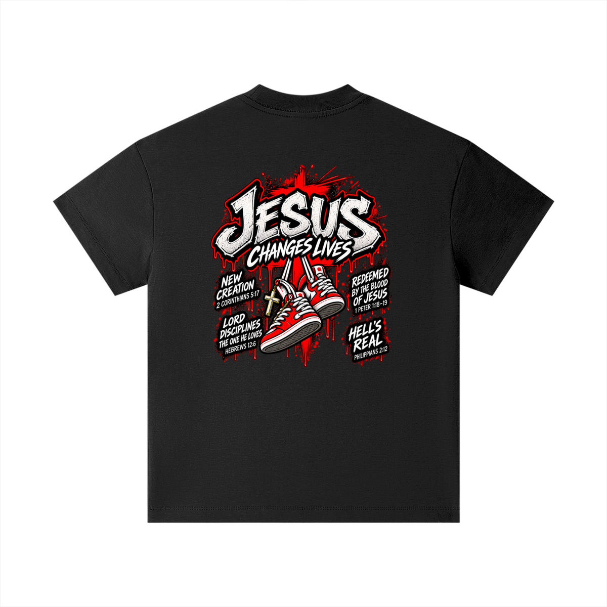 JESUS CHANGES LIVES Kids T-Shirt