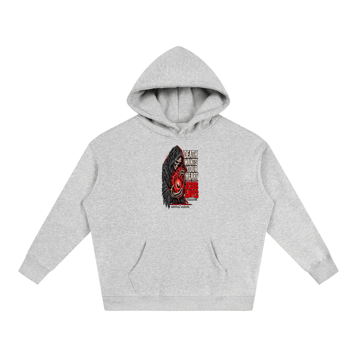 DEATH WANTS YOUR HEART JESUS SAVES ROMANS 6:23 REVIVAL ARMOUR Hoodie