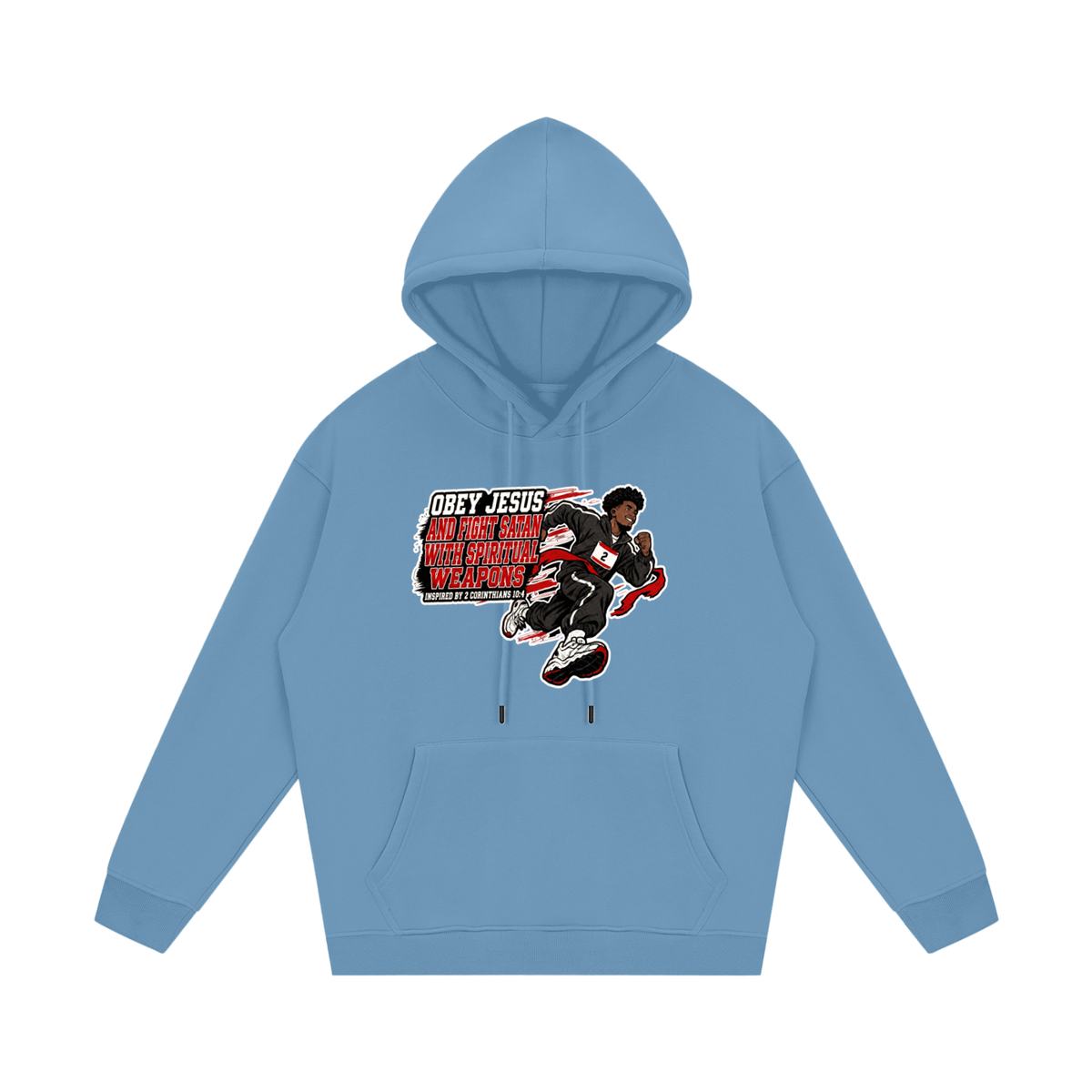 OBEY JESUS AND FIGHT SATAN WITH SPIRITUAL WEAPONS INSPIRED BY 2 CORINTHIANS 10:4 Hoodie