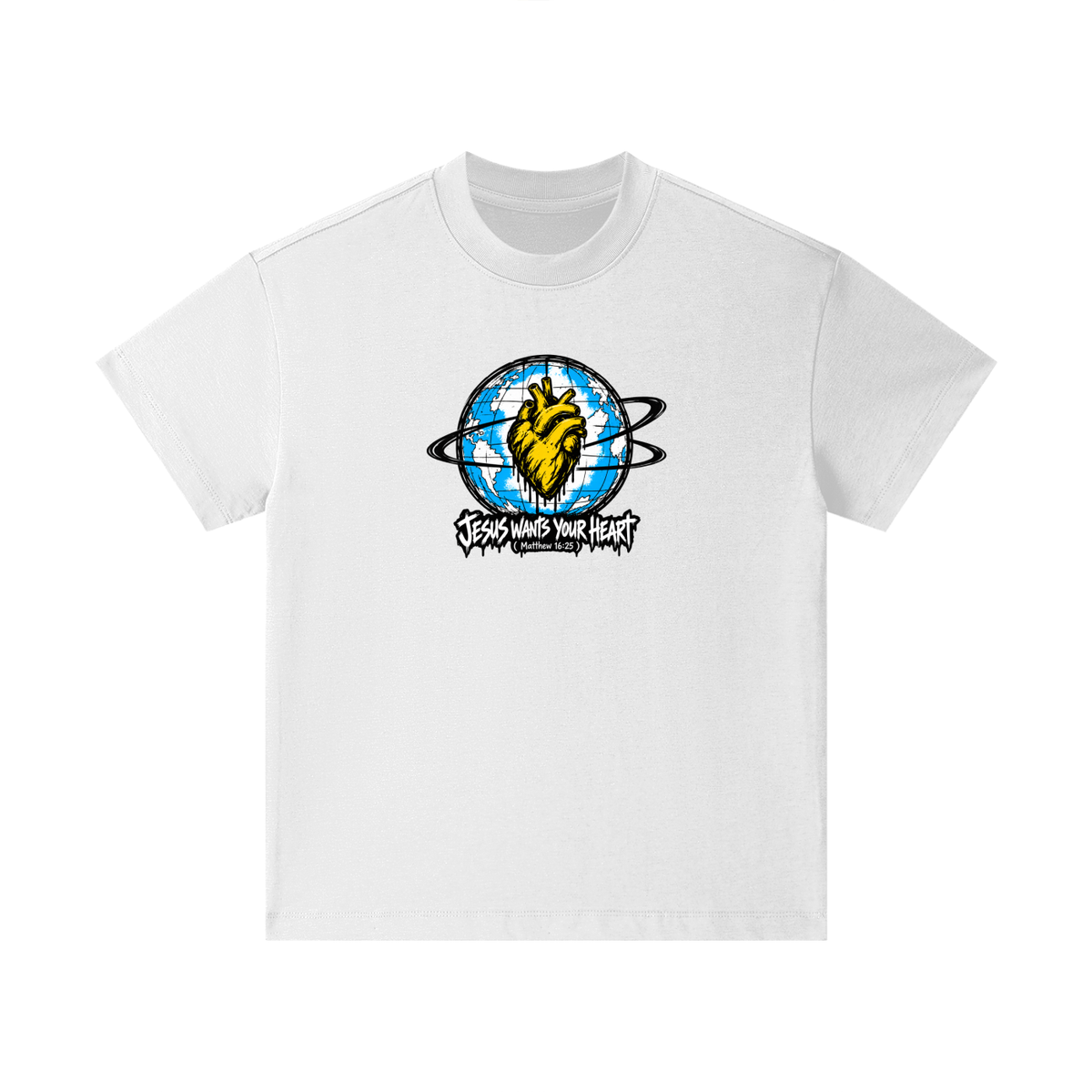 JESUS WANTS YOUR HEART ( MATTHEW 16:25 ) Kids T-Shirt