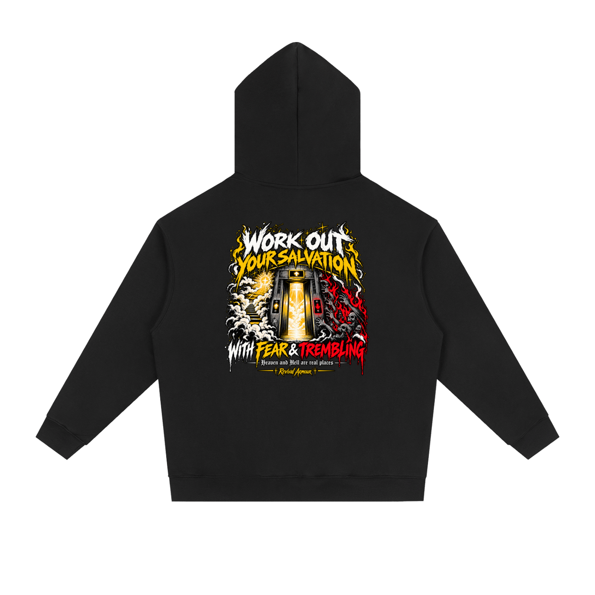 THE WAGE OF SIN IS DEATH WORKOUT YOUR SALVATION WITH FEAR & TREMBLING Hoodie
