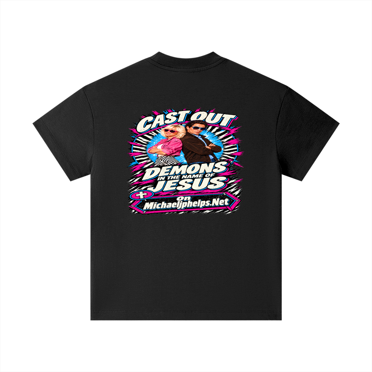 Cast out demons in the name of Jesus on Michaeljphelps.Net Kids T-Shirt