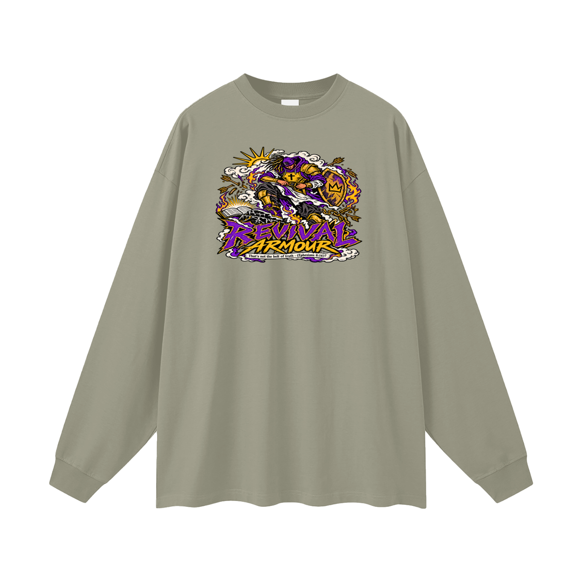 REVIVAL ARMOUR That's not the belt of truth - (Ephesians 6:14) Long Sleeve T-Shirt