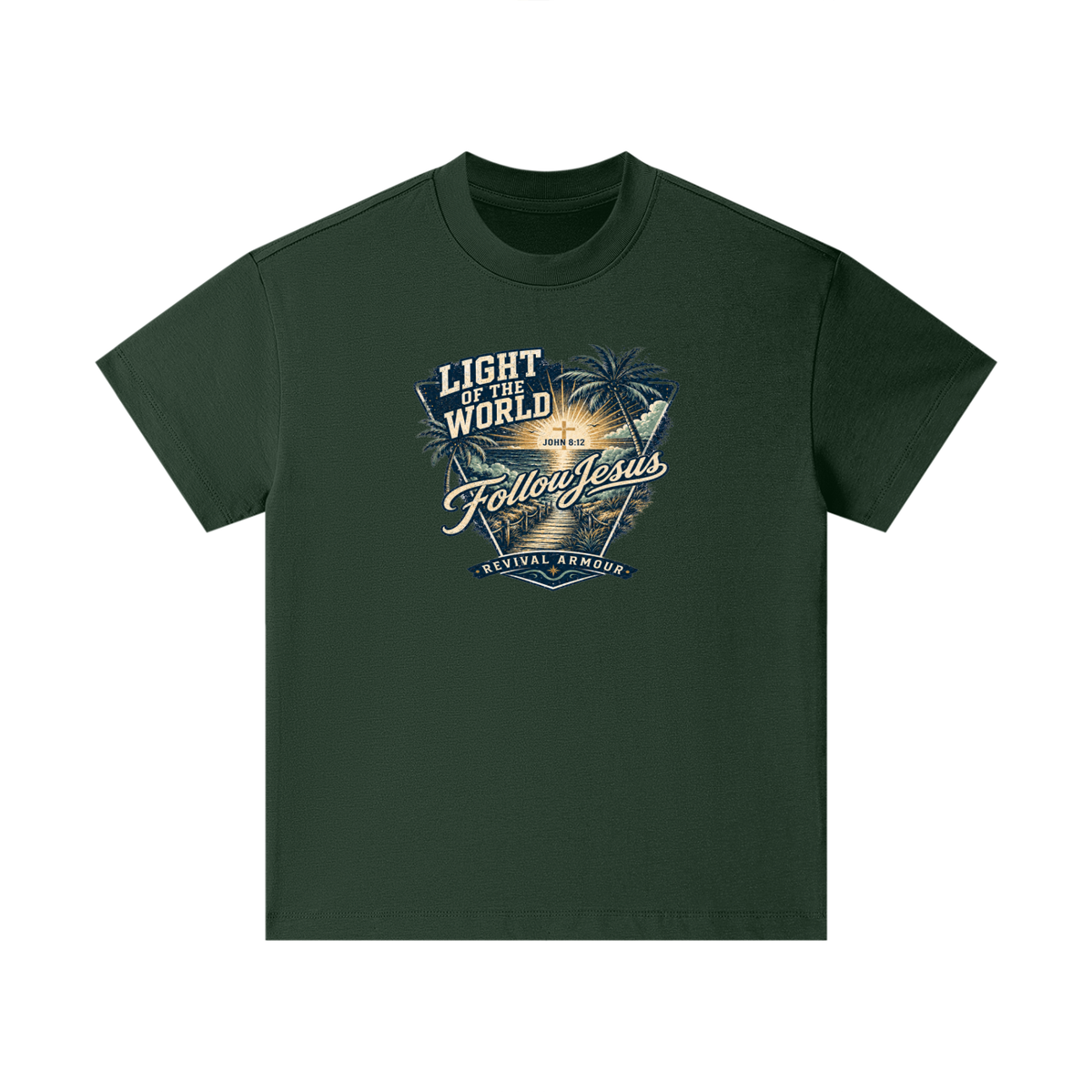 LIGHT OF THE WORLD FOLLOW JESUS REVIVAL ARMOUR Kids T-Shirt